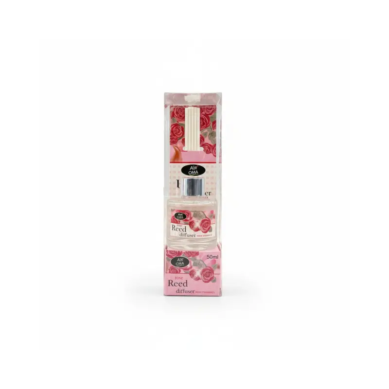 Air Oma Reed Diffuser – 50Ml Home & Office Fragrance Set With Natural Rattan Sticks 1