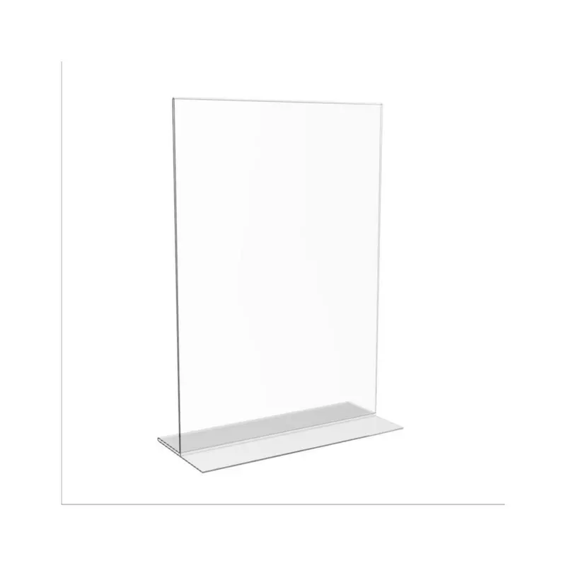 Clear Perspex Double-Sided Menu Display Stand – 30 × 21 Cm 1
