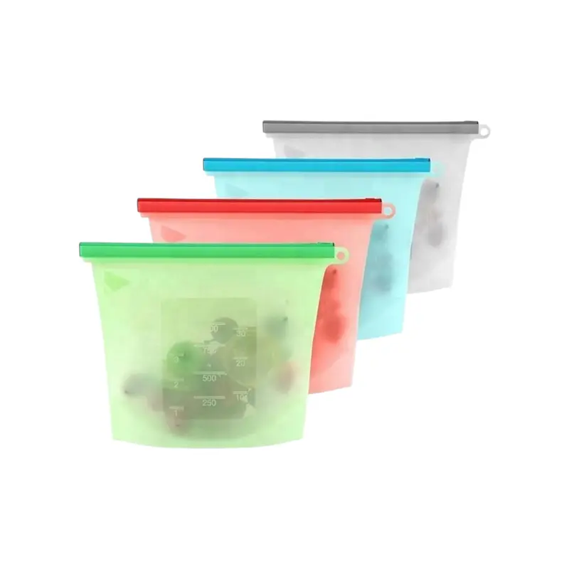 Food-Grade Reusable Silicone Freezer Bags – 500 Ml Capacity, Leak-Proof & Bpa-Free 1