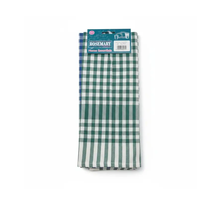 Gingham Check Dish Cloths – Classic 45 X 65Cm Cotton Towels (2-Pack) 1