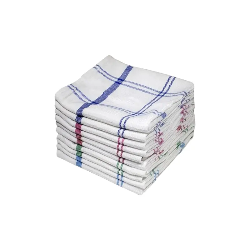 Luxury Gold-Accent Honeycomb Dish Cloths – 45 X 65Cm Elegant Kitchen Towels (2-Pack) 1