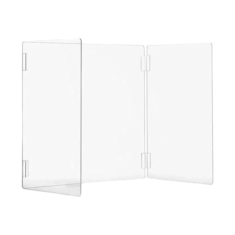 Plexiglass Acrylic Counter Screen Guard – Protective Desk Shield With Carry Bag 1
