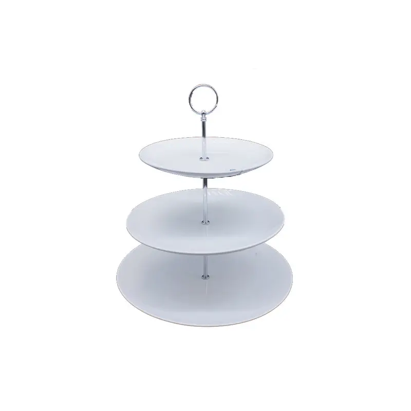 Round Three-Tier Cake Stand For Patisserie Display – 20.5Cm X 25.5Cm 1