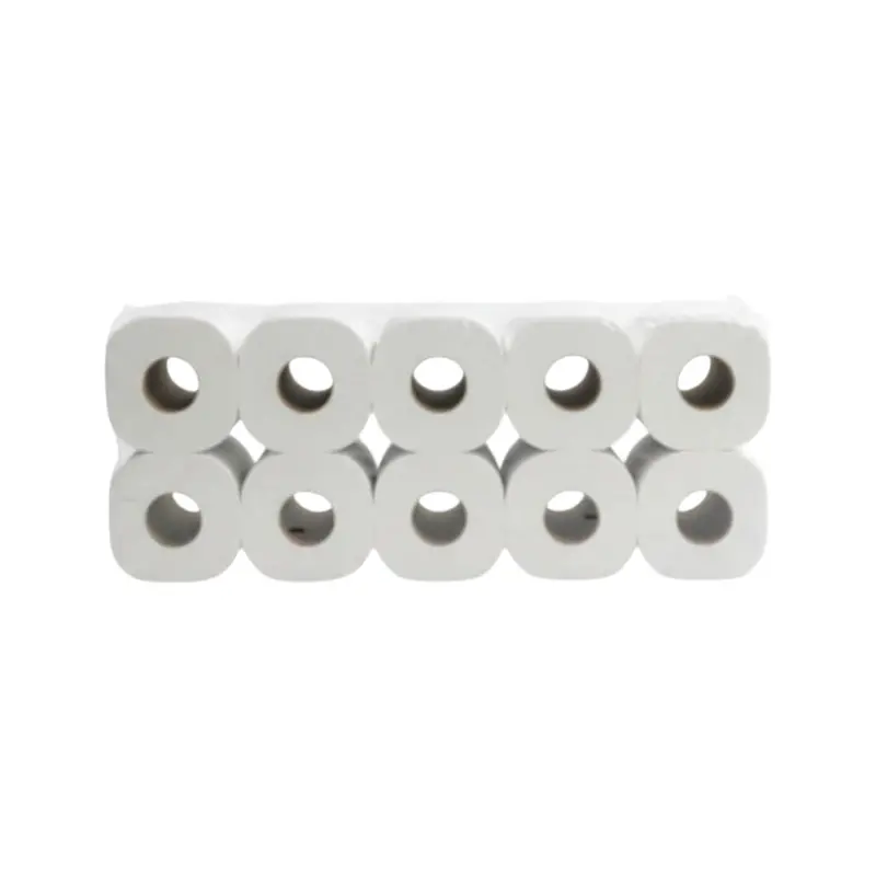 Single-Ply Bubble-Textured Toilet Paper – 400 Sheets Per Roll, 10-Roll Pack 1