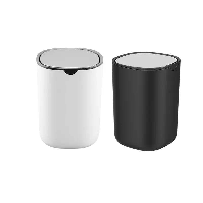 Stainless Steel Insulated Tabletop Trash Bin – 16 Cm Diameter, Plastic-Lined Interior 1